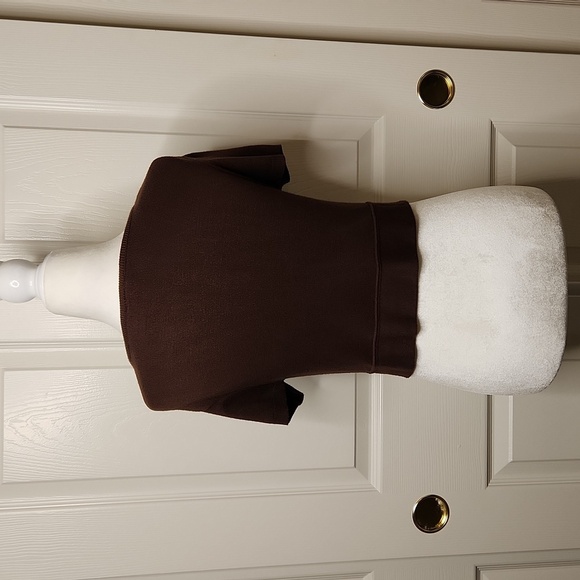 Xhilaration Women's Brown Open Front RayonBlend Short SleeveCardigan Wrap Size M - Picture 9 of 9